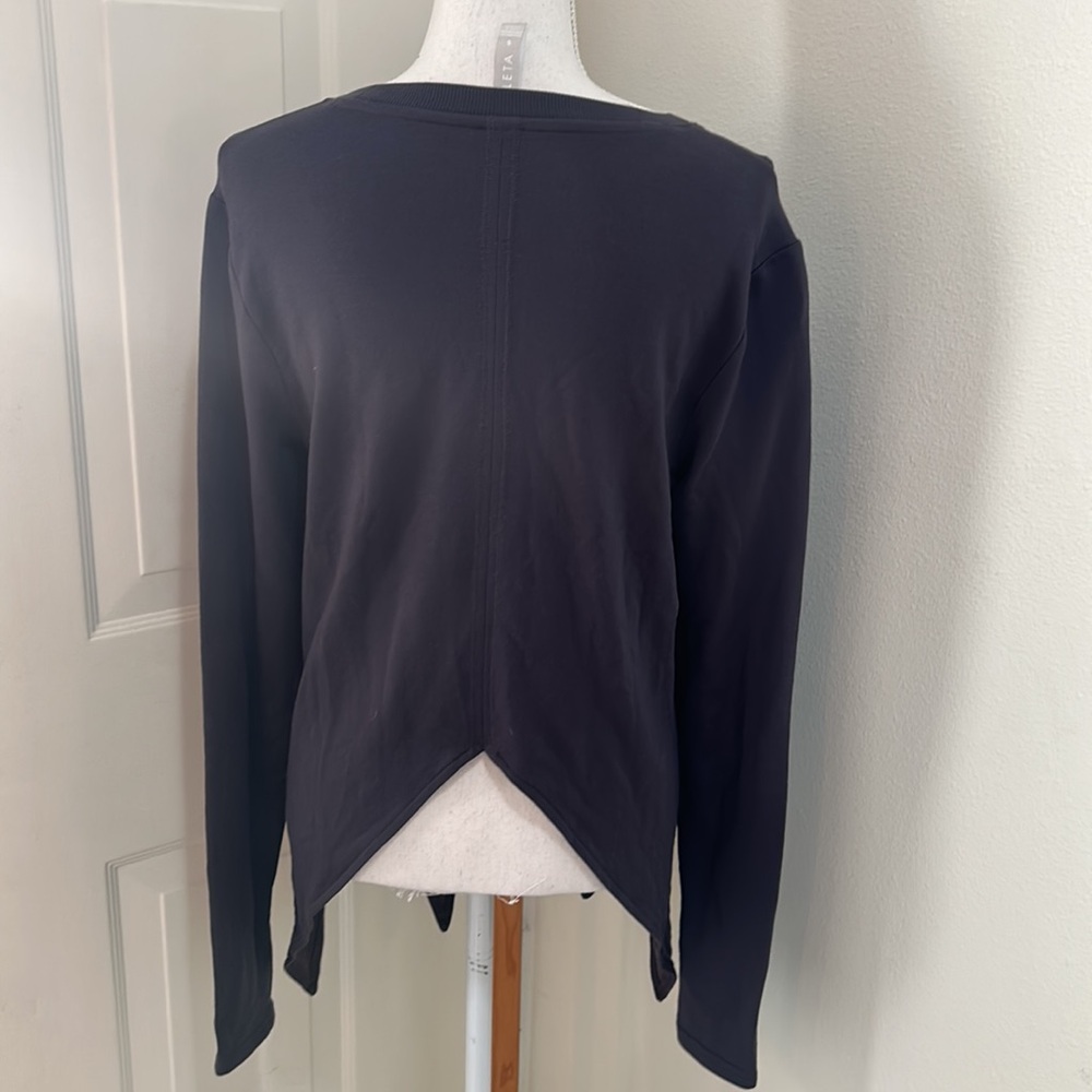 Athleta Samsara Nirvana Grey Side Tie Sweatshirt S - Picture 8 of 13